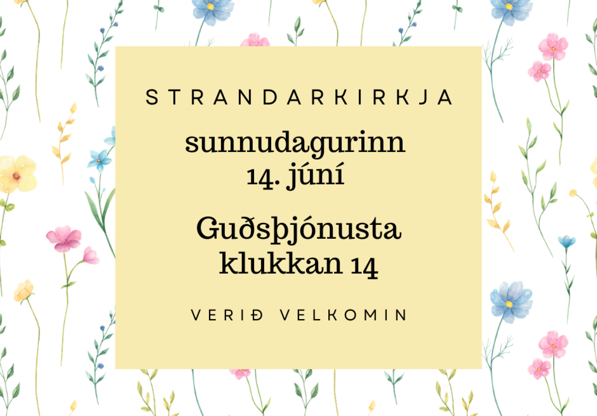 Guðsþjónusta í Strandarkirkju